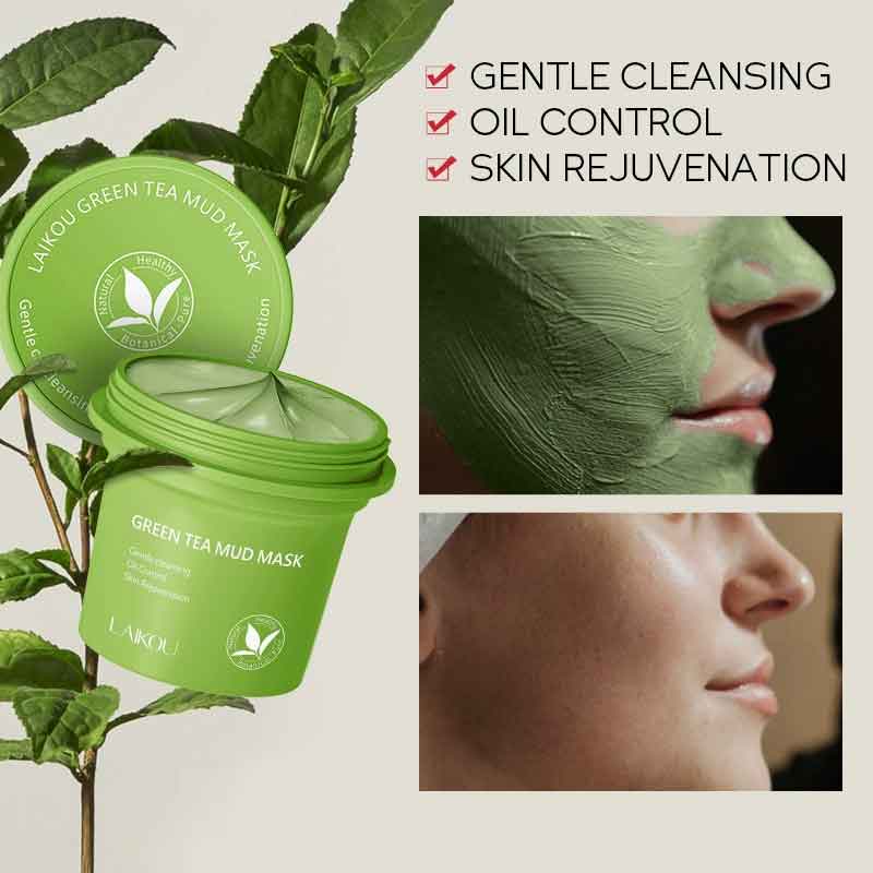Mud Mask Kaolin - Groene Thee Modder Masker Reiniging Hydraterende