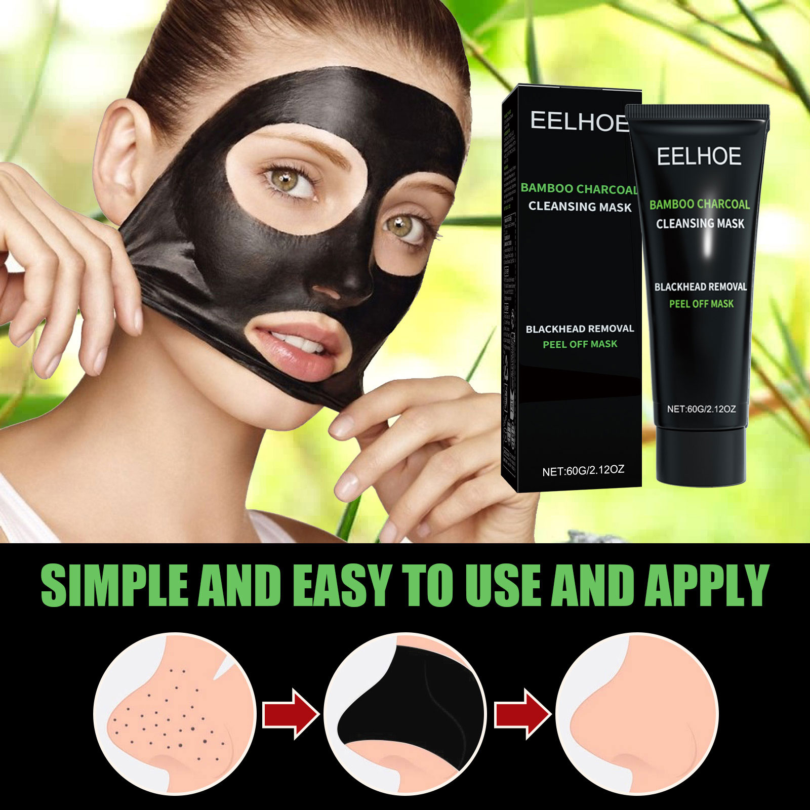 Bamboe Houtskool Afscheurmaske - Mud Mask Kaolin recensie en prijs