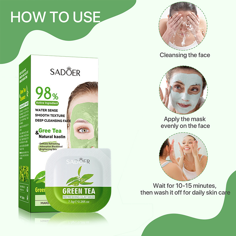 8Pcs Groene Thee Reiniging Mod - Mud Mask Kaolin recensie en prijs
